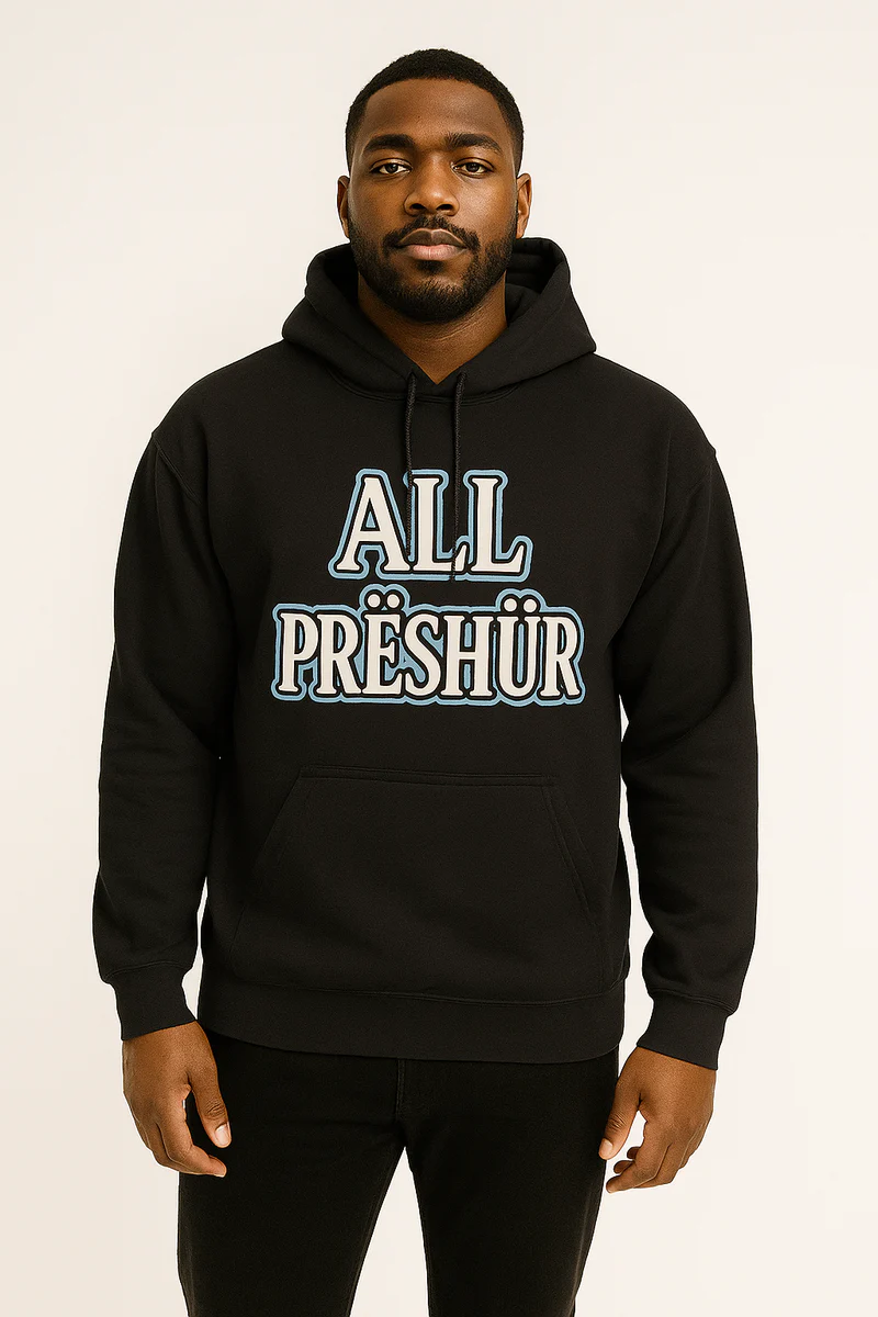 All Preshur Sweatshirt with Hoody Black — GoWithAP merchandise